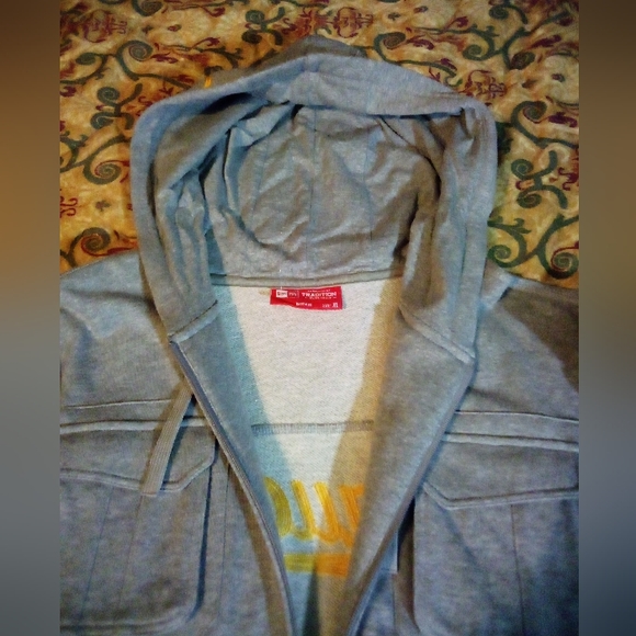 Southern University Jaguars HBCU New Era Distressed Hoodie Jacket Men's XL Gray - Picture 11 of 16